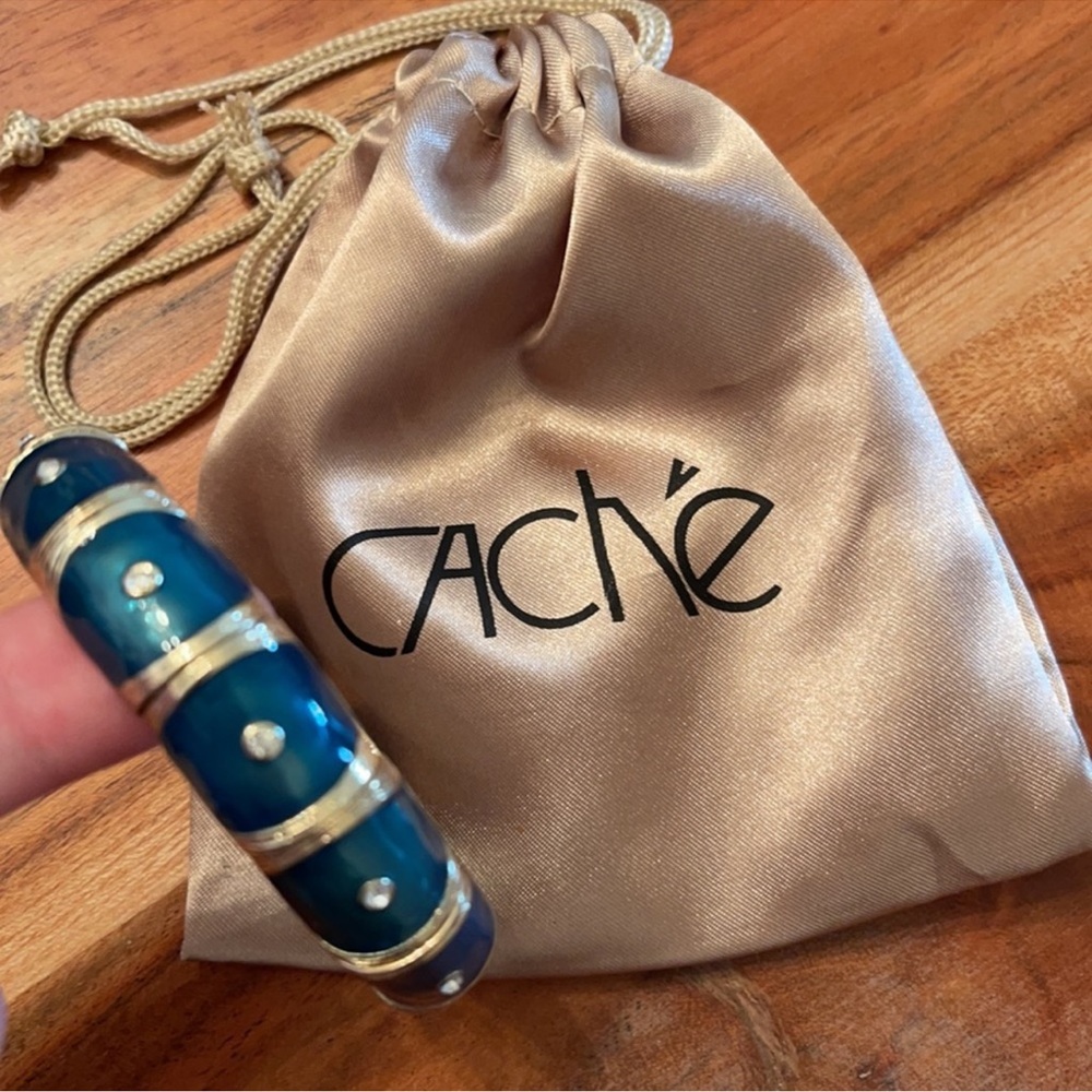 Cache Teal Stretch Bangle Bracelet - image 7